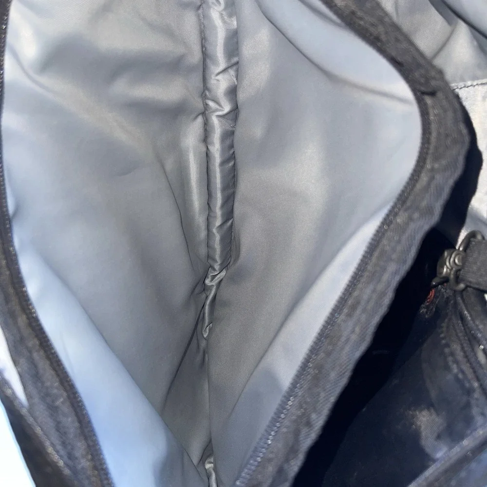 Leather AmeriBag Healthy Back Bag* Classic Black Sling Backpack Purse 18